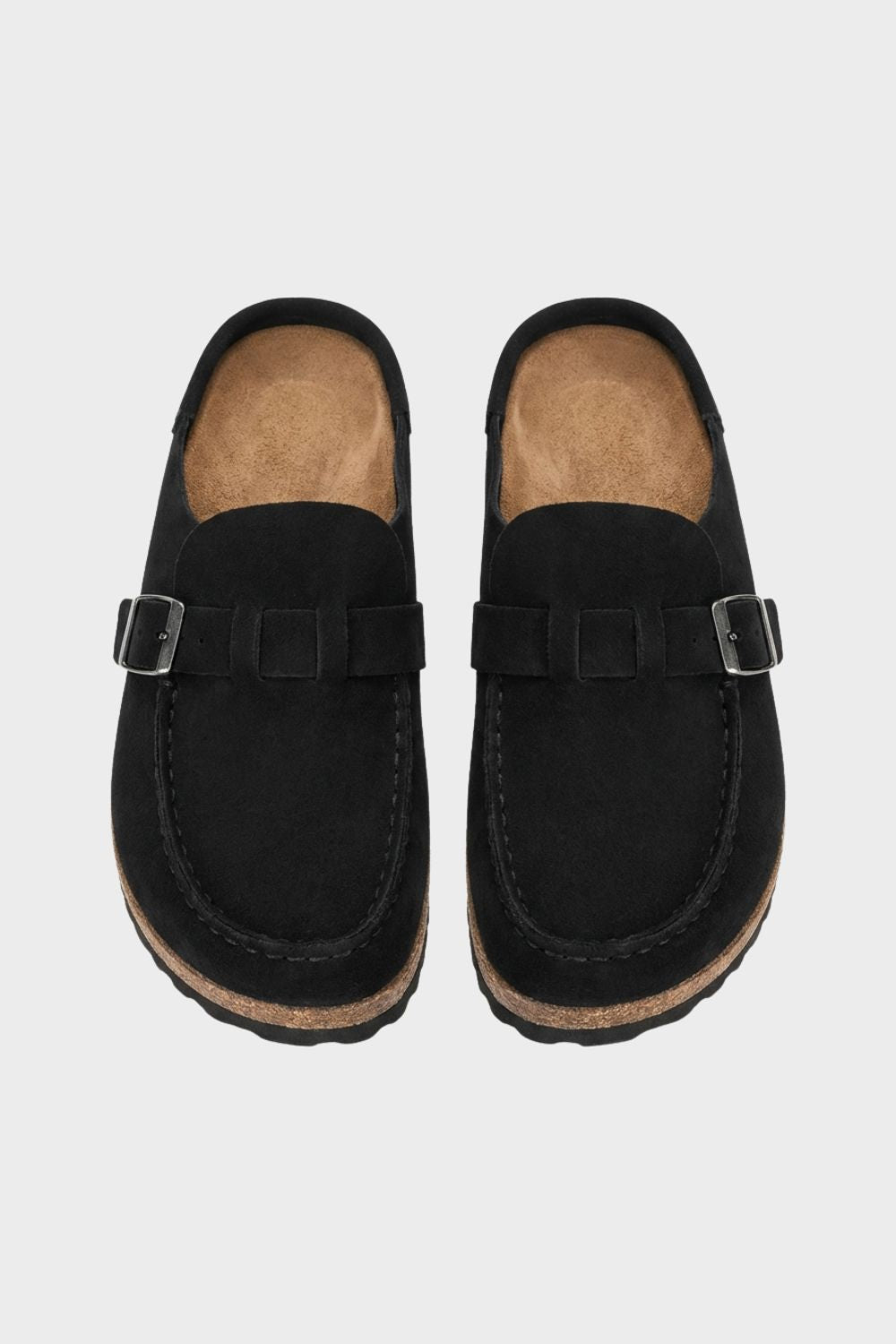 Pantoletten Damen Clogs mit Schnalle geschlossen