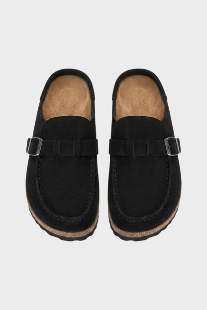 Pantoletten Damen Clogs mit Schnalle geschlossen