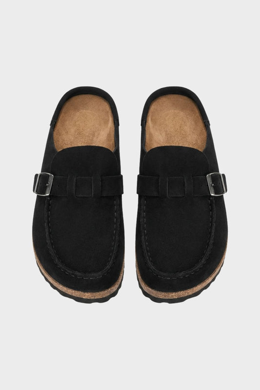 Pantoletten Damen Clogs mit Schnalle geschlossen