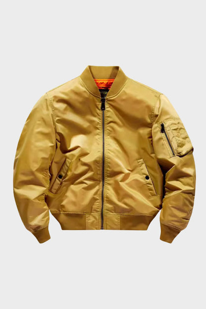 Bomberjacke Herren Fliegerjacke mit Reißverschluss