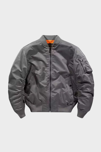 Bomberjacke Herren Fliegerjacke mit Reißverschluss