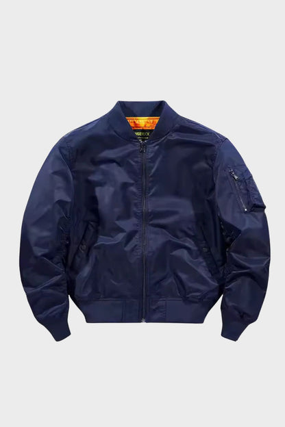 Bomberjacke Herren Fliegerjacke mit Reißverschluss