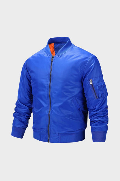 Bomberjacke Herren Fliegerjacke mit Reißverschluss