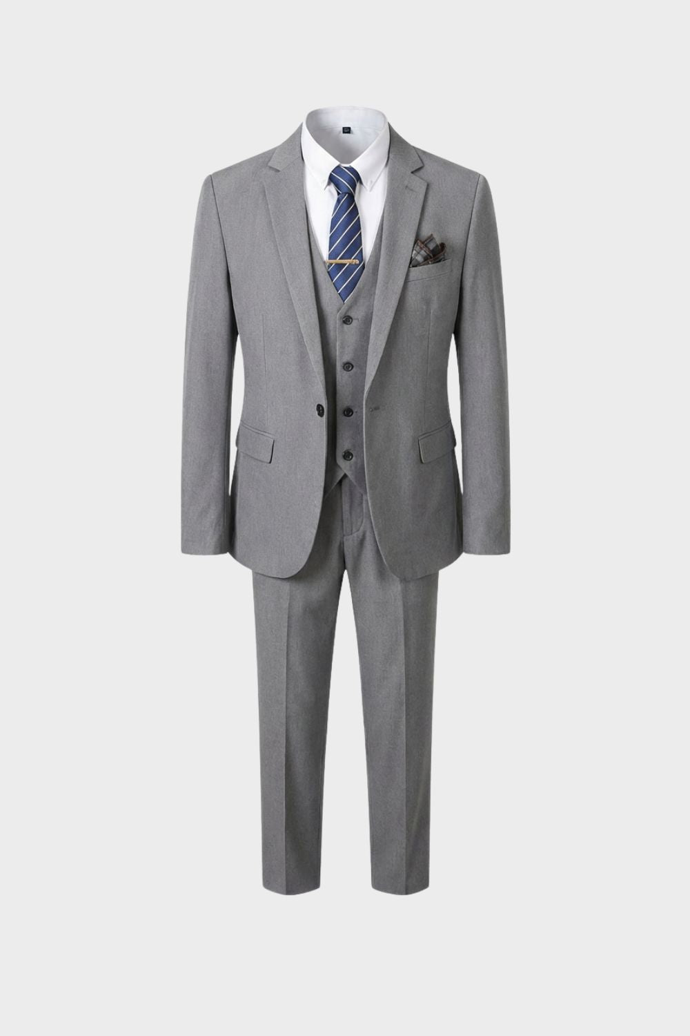Anzug Herren Dreiteiler Slim Fit