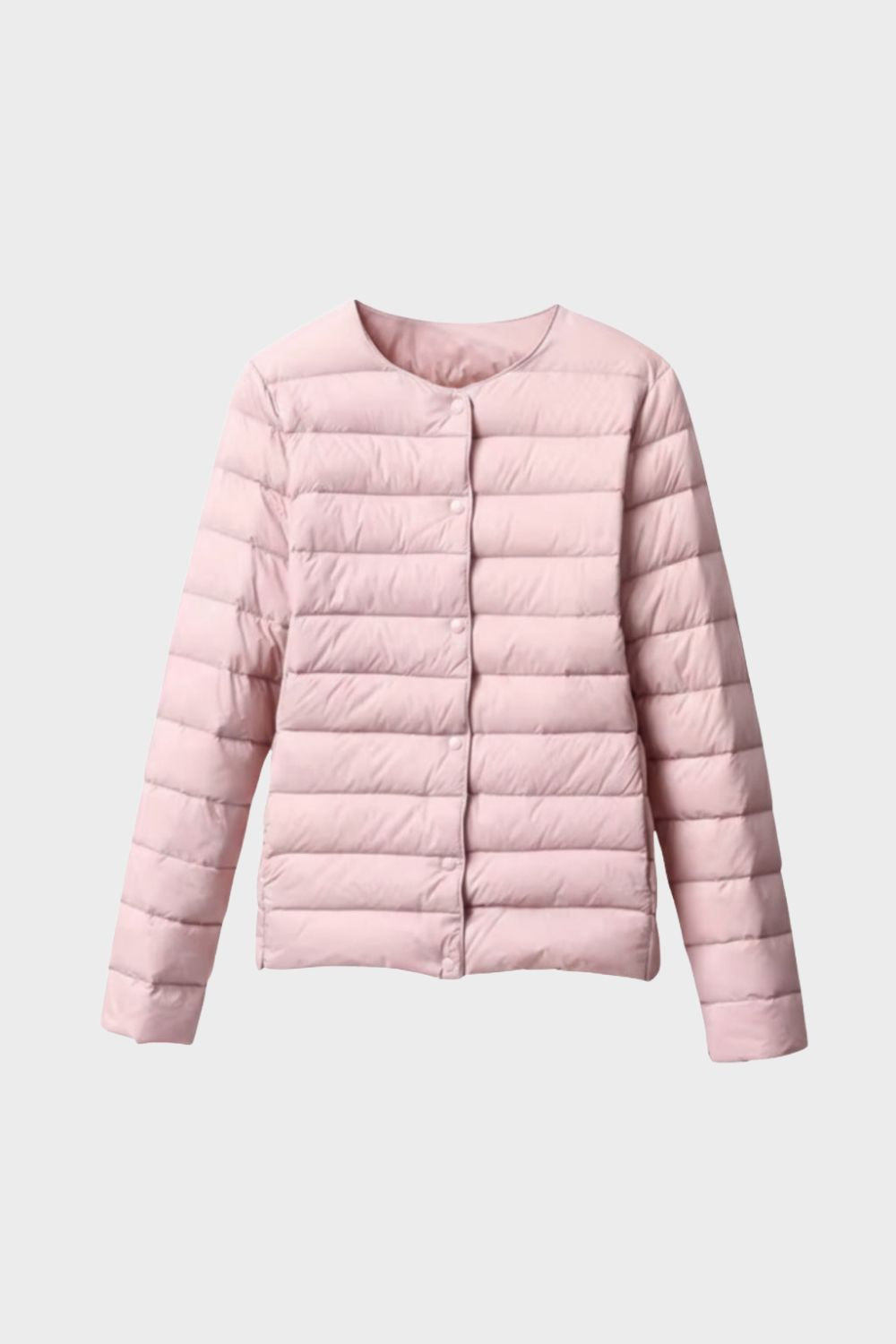 Steppjacke Damen Leichtjacke mit Druckknöpfen