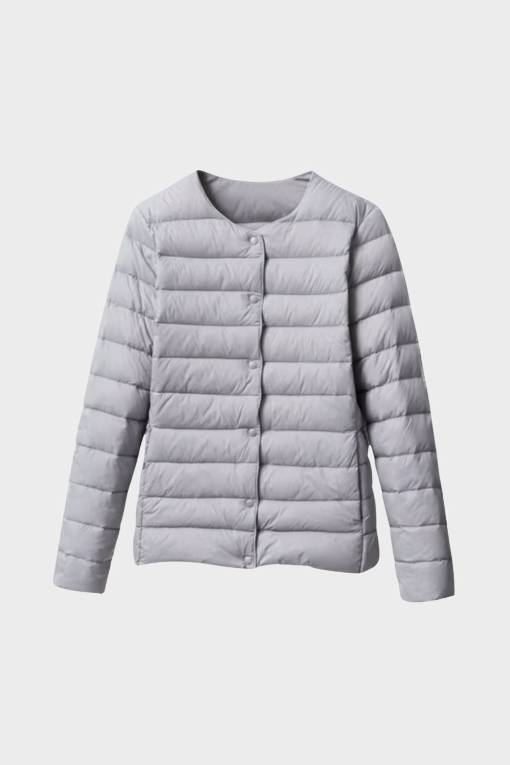 Steppjacke Damen Leichtjacke mit Druckknöpfen