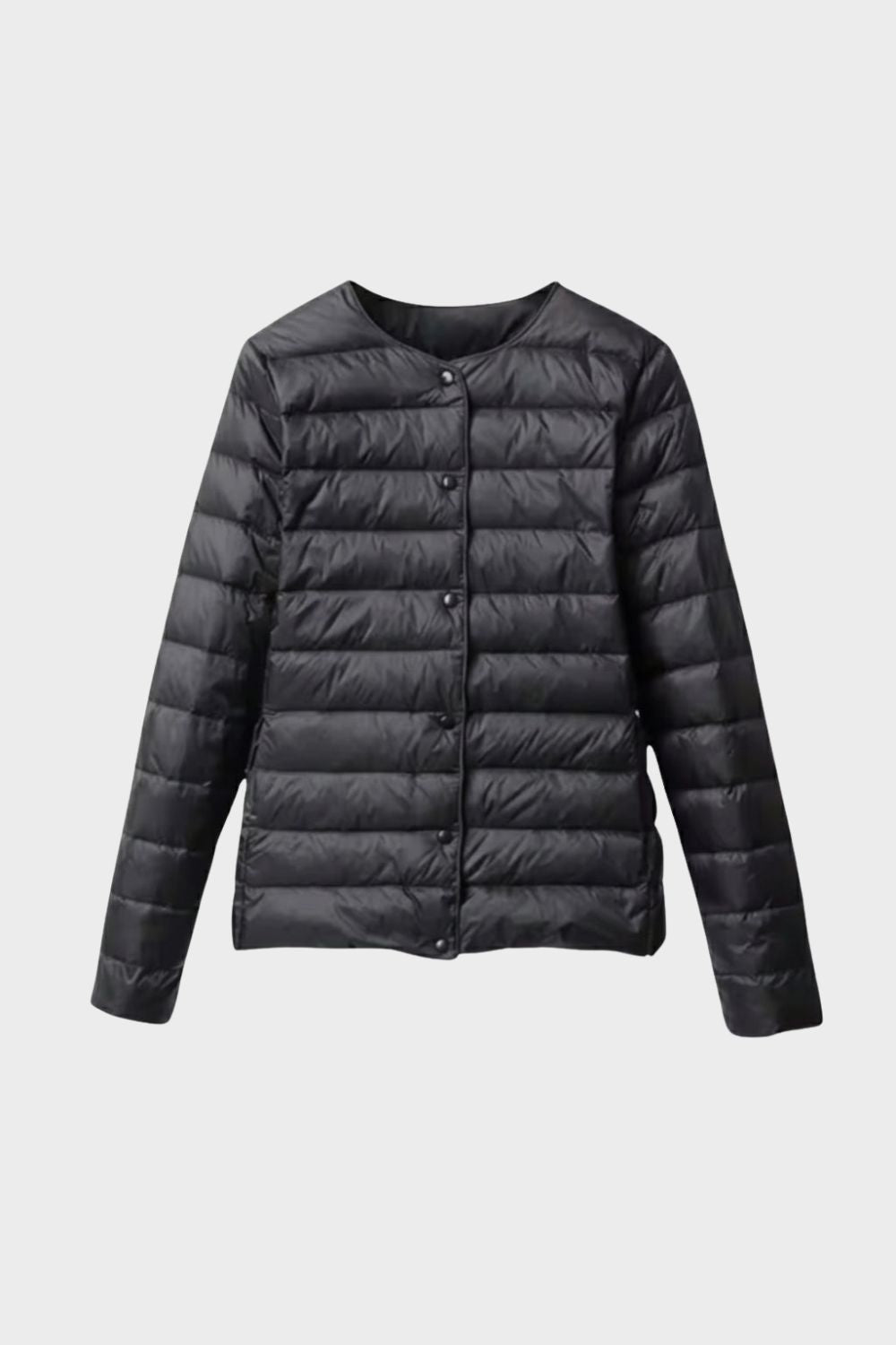 Steppjacke Damen Leichtjacke mit Druckknöpfen