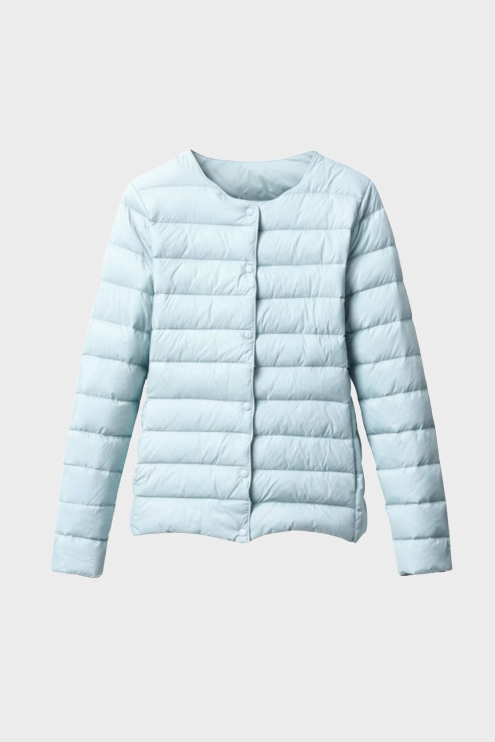Steppjacke Damen Leichtjacke mit Druckknöpfen