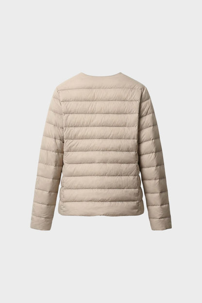 Steppjacke Damen Leichtjacke mit Druckknöpfen