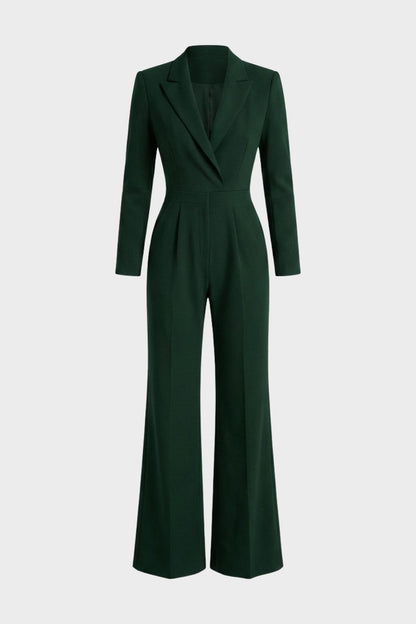 Jumpsuit Damen Elegant Bordeaux mit weitem Bein