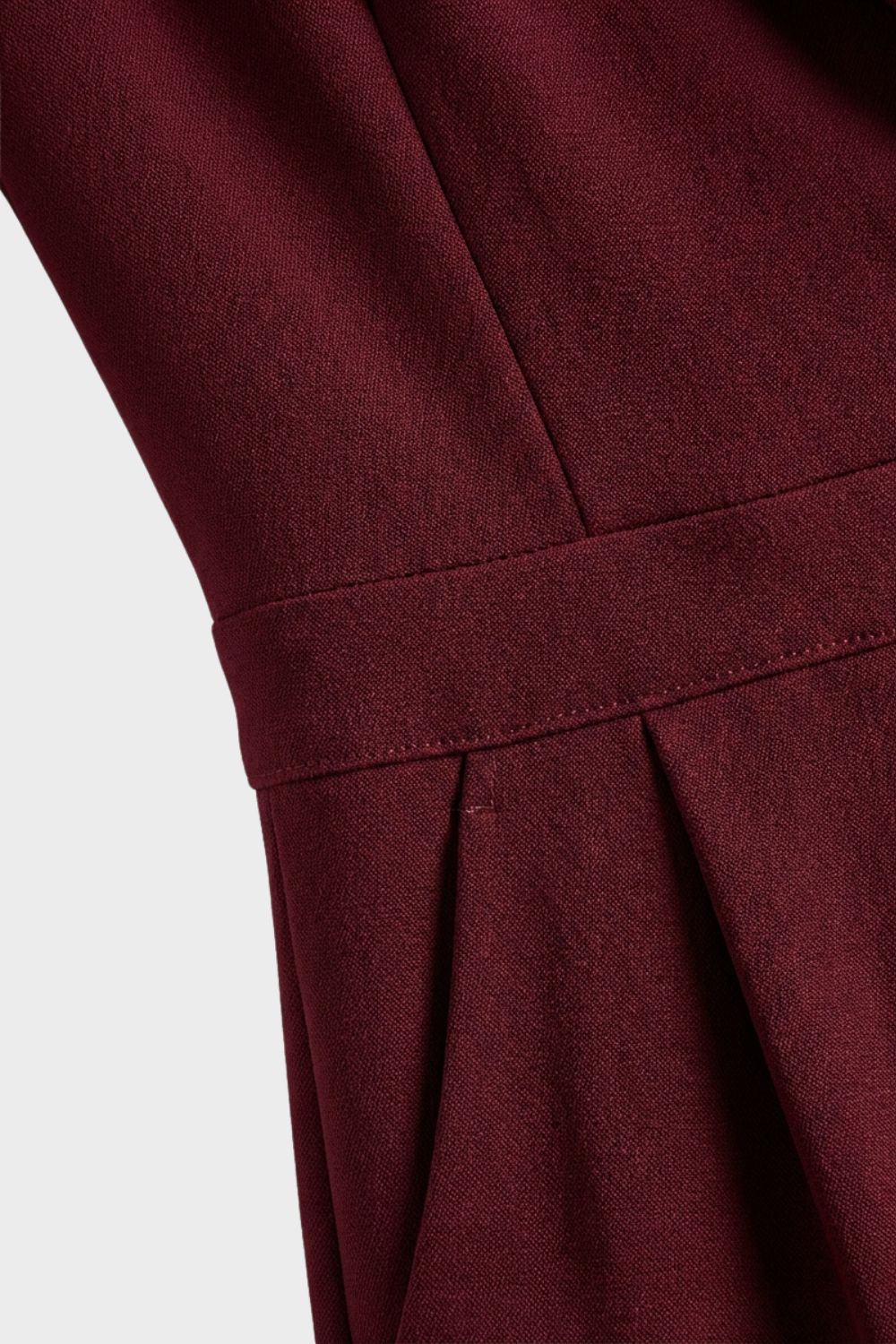 Jumpsuit Damen Elegant Bordeaux mit weitem Bein