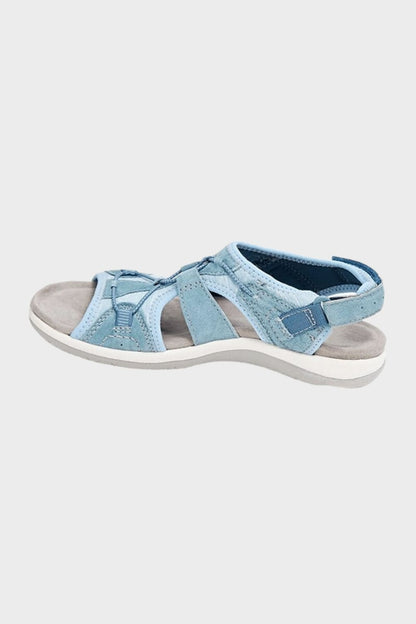 Sandalen Damen mit Klettverschluss und Riemen