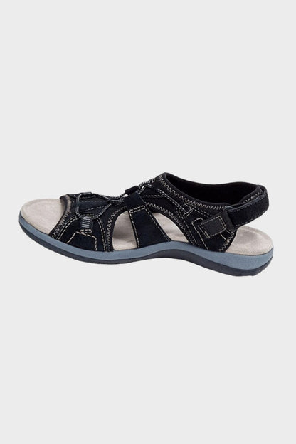 Sandalen Damen mit Klettverschluss und Riemen