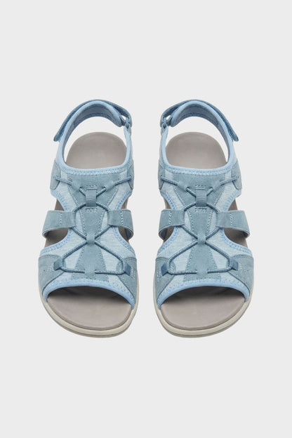 Sandalen Damen mit Klettverschluss und Riemen