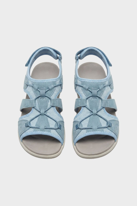 Sandalen Damen mit Klettverschluss und Riemen