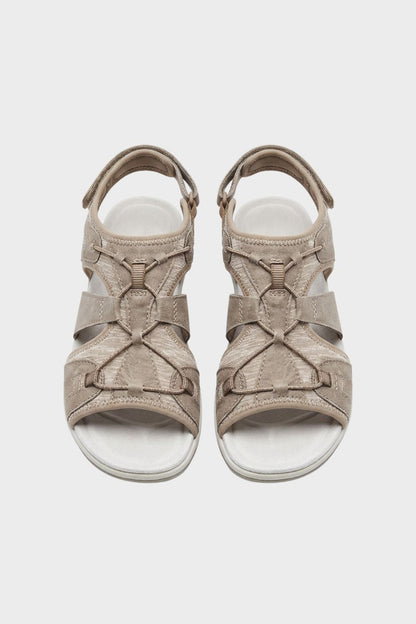 Sandalen Damen mit Klettverschluss und Riemen