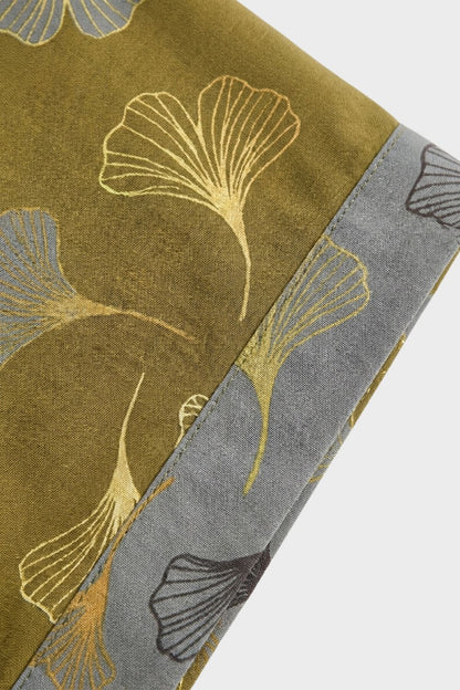 Kimono Damen Bademantel mit Gürtel und Muster knielang