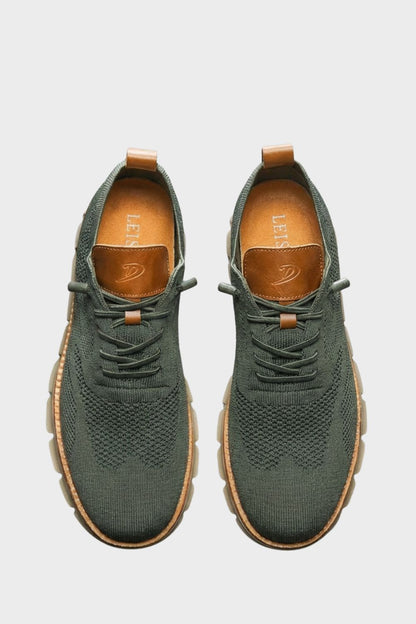 Sneaker Herren mit Schnürung und Strickoptik