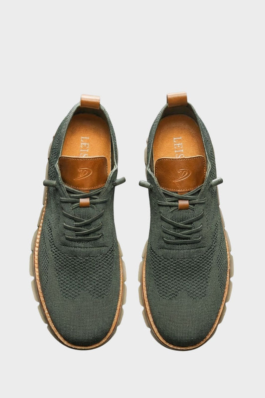 Sneaker Herren mit Schnürung und Strickoptik