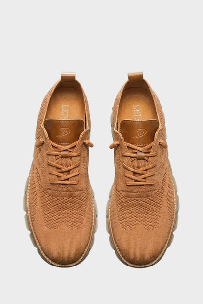 Sneaker Herren mit Schnürung und Strickoptik