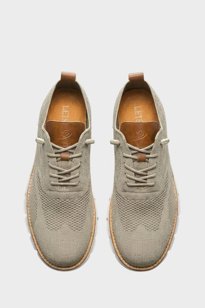 Sneaker Herren mit Schnürung und Strickoptik