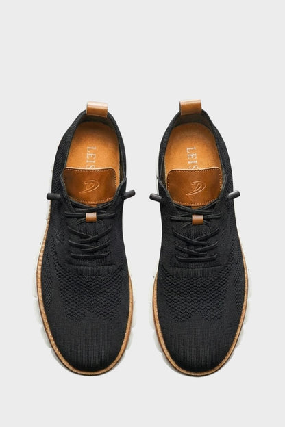 Sneaker Herren mit Schnürung und Strickoptik