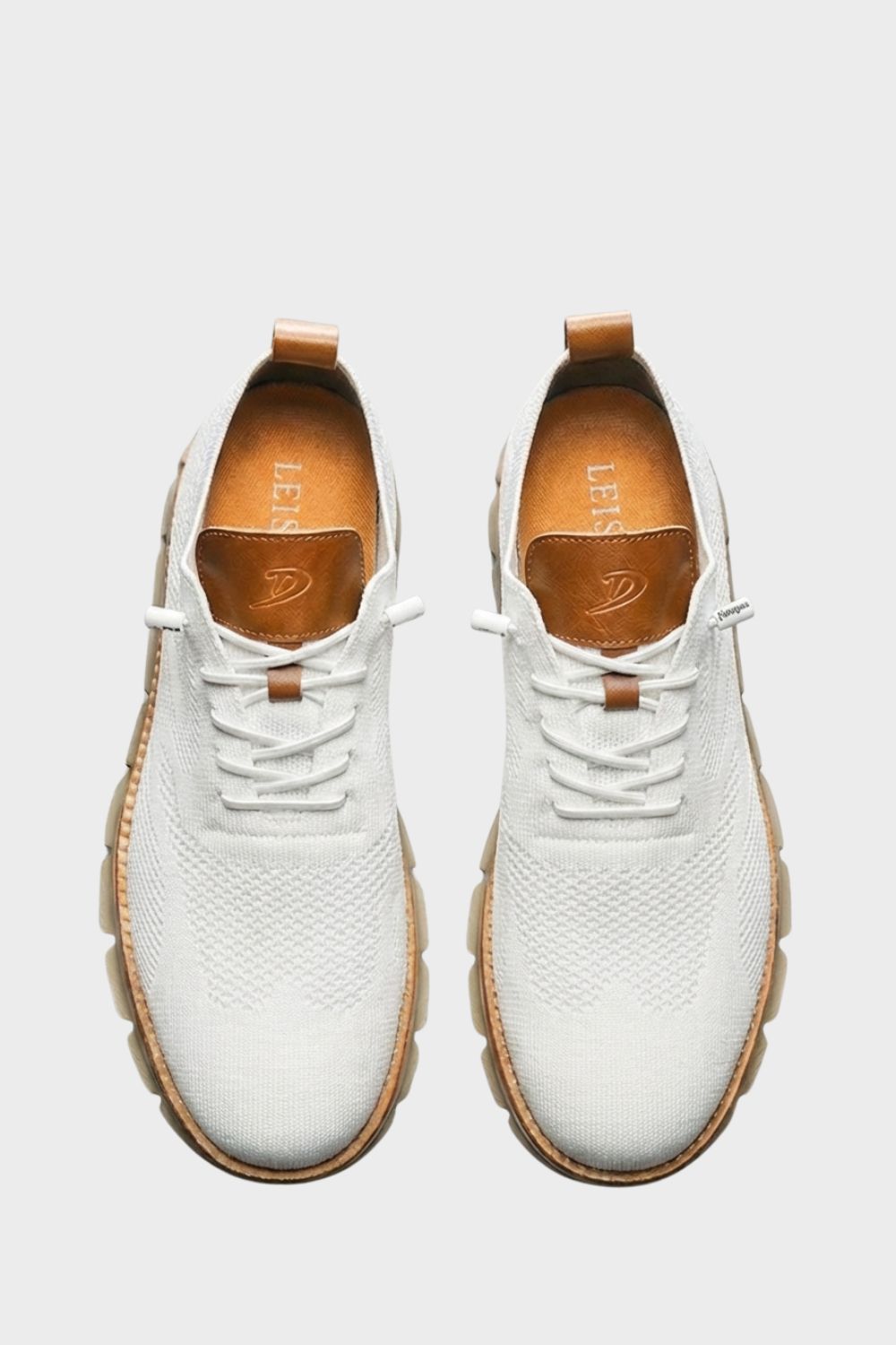Sneaker Herren mit Schnürung und Strickoptik