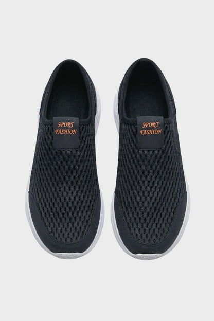 Sneaker Herren Slipper mit Mesh und Profilsohle