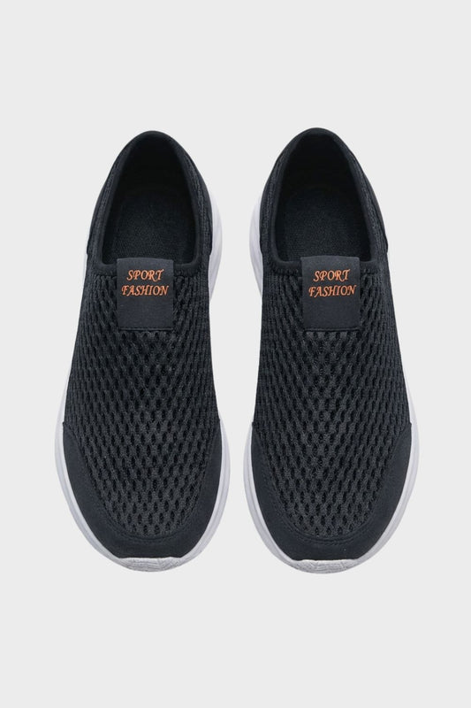 Sneaker Herren Slipper mit Mesh und Profilsohle