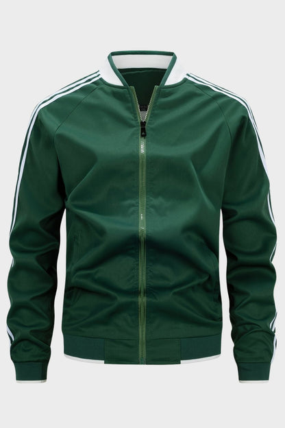 Trainingsjacke Herren mit Reißverschluss und Stehkragen