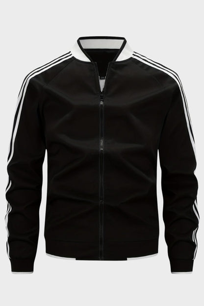 Trainingsjacke Herren mit Reißverschluss und Stehkragen