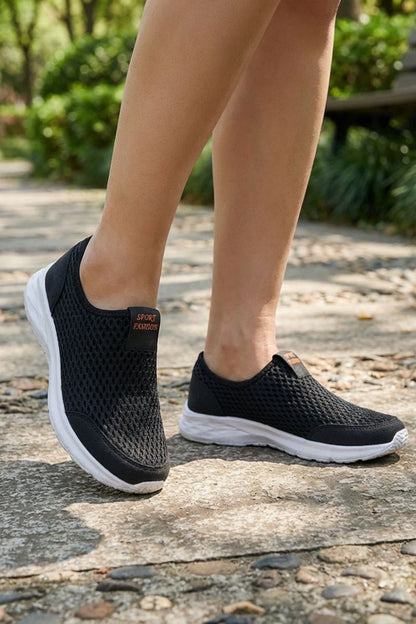 Sneaker Herren Slipper mit Mesh und Profilsohle