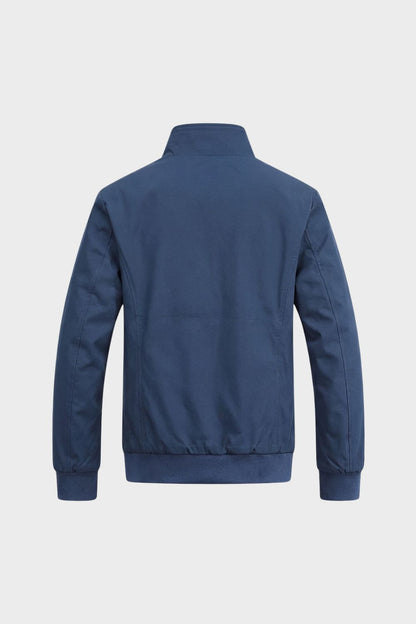 Herren Jacke mit Stehkragen und Reißverschluss