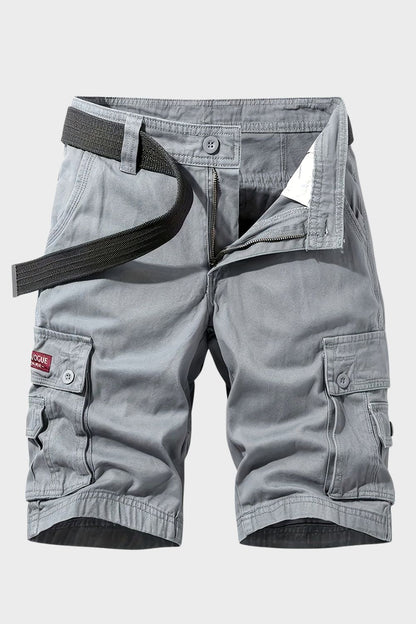 Cargo Shorts Herren kurze Hose mit Taschen und Gürtel