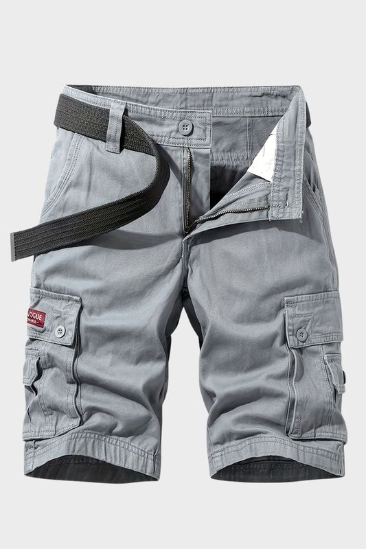 Cargo Shorts Herren kurze Hose mit Taschen und Gürtel