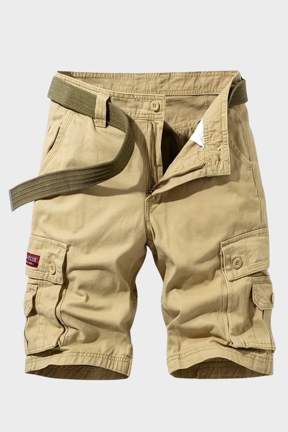 Cargo Shorts Herren kurze Hose mit Taschen und Gürtel