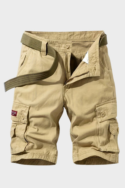 Cargo Shorts Herren kurze Hose mit Taschen und Gürtel