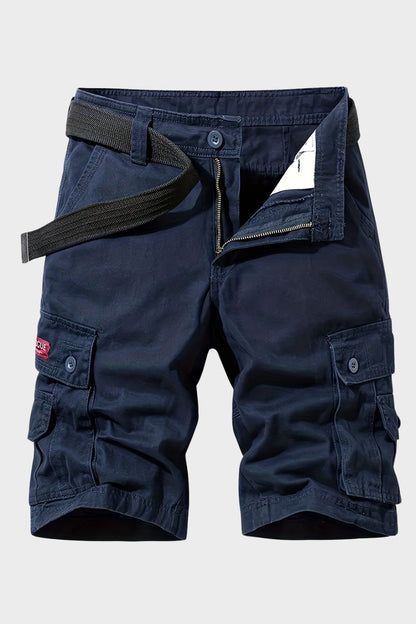 Cargo Shorts Herren kurze Hose mit Taschen und Gürtel