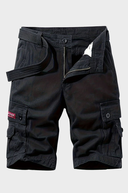 Cargo Shorts Herren kurze Hose mit Taschen und Gürtel