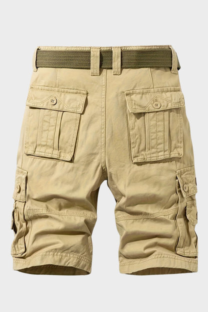 Cargo Shorts Herren kurze Hose mit Taschen und Gürtel