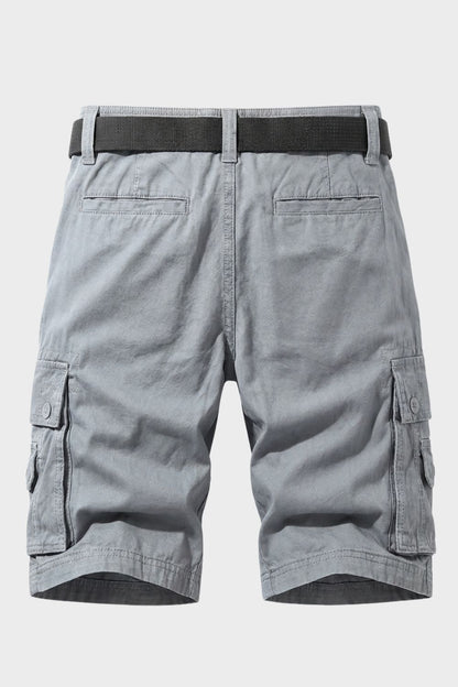 Cargo Shorts Herren kurze Hose mit Taschen und Gürtel