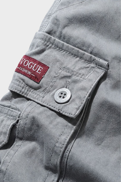 Cargo Shorts Herren kurze Hose mit Taschen und Gürtel