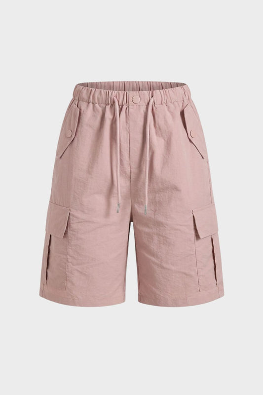 Damen Cargo Shorts mit elastischem Bund