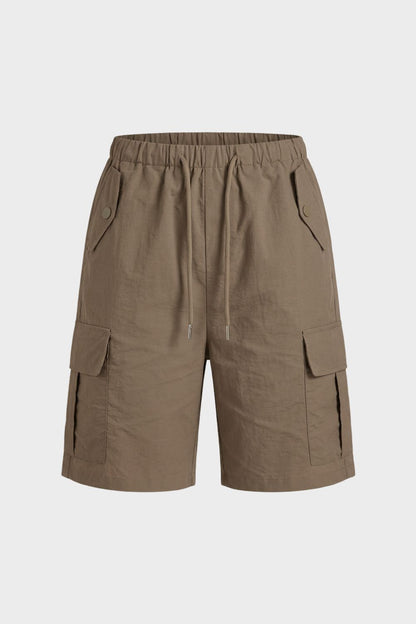 Damen Cargo Shorts mit elastischem Bund