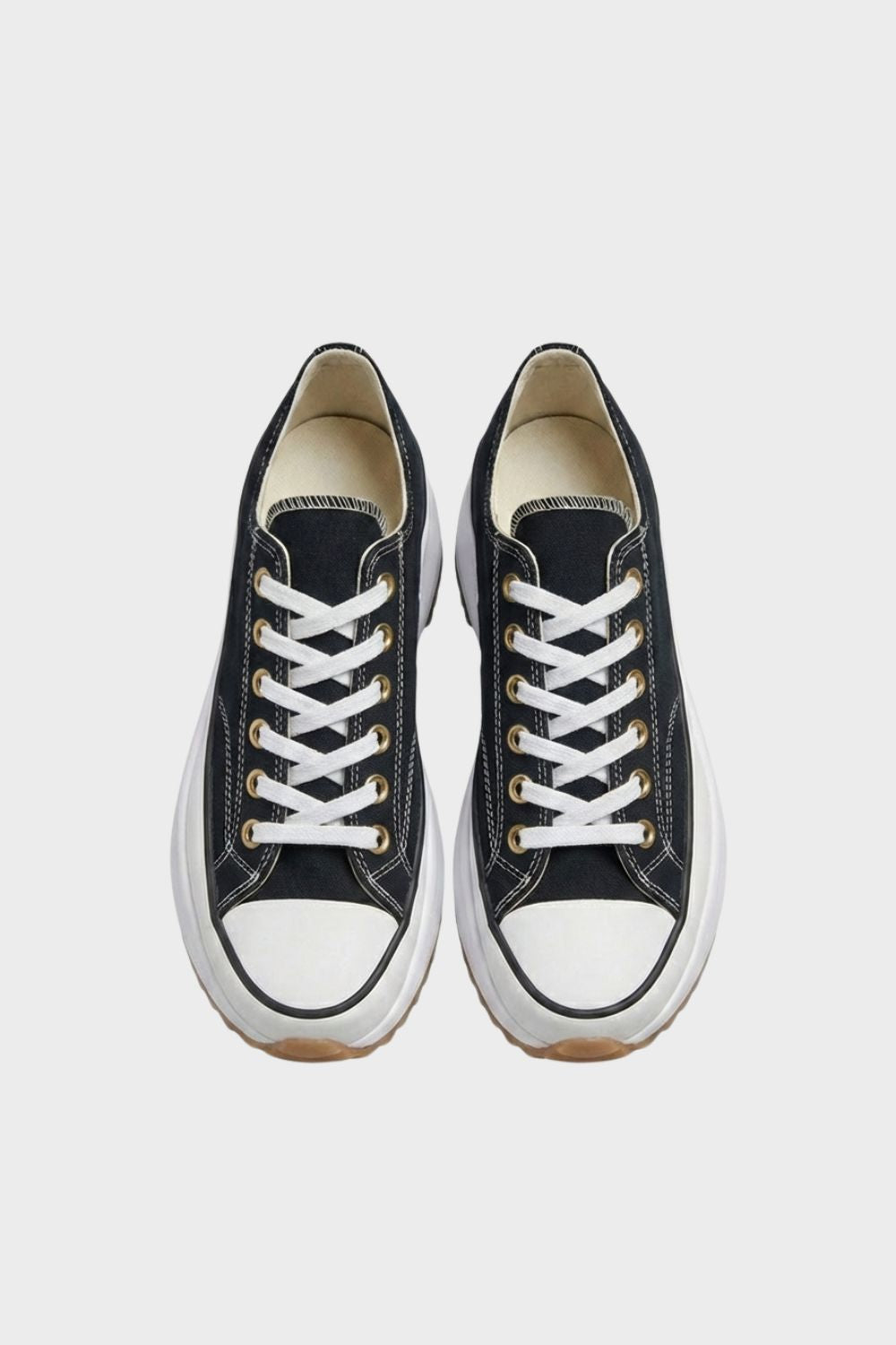 Sneaker Damen Turnschuhe Low mit Schnürung und Gummikappe