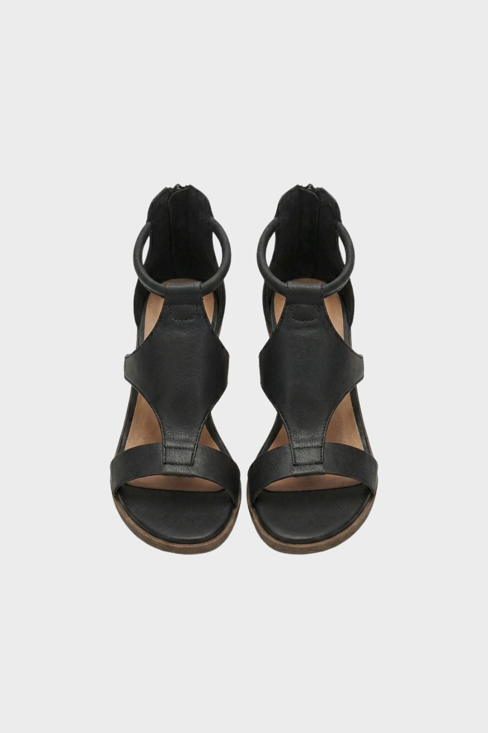 Sandalen Damen mit Knöchelriemen und Blockabsatz