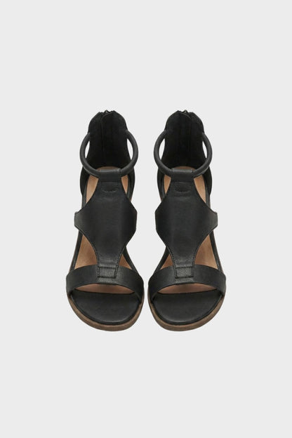 Sandalen Damen mit Knöchelriemen und Blockabsatz