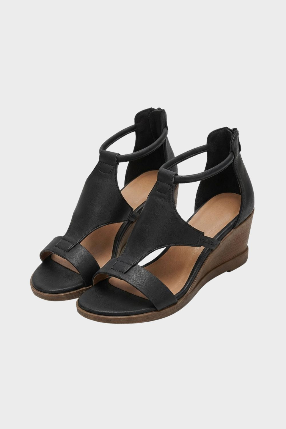 Sandalen Damen mit Knöchelriemen und Blockabsatz
