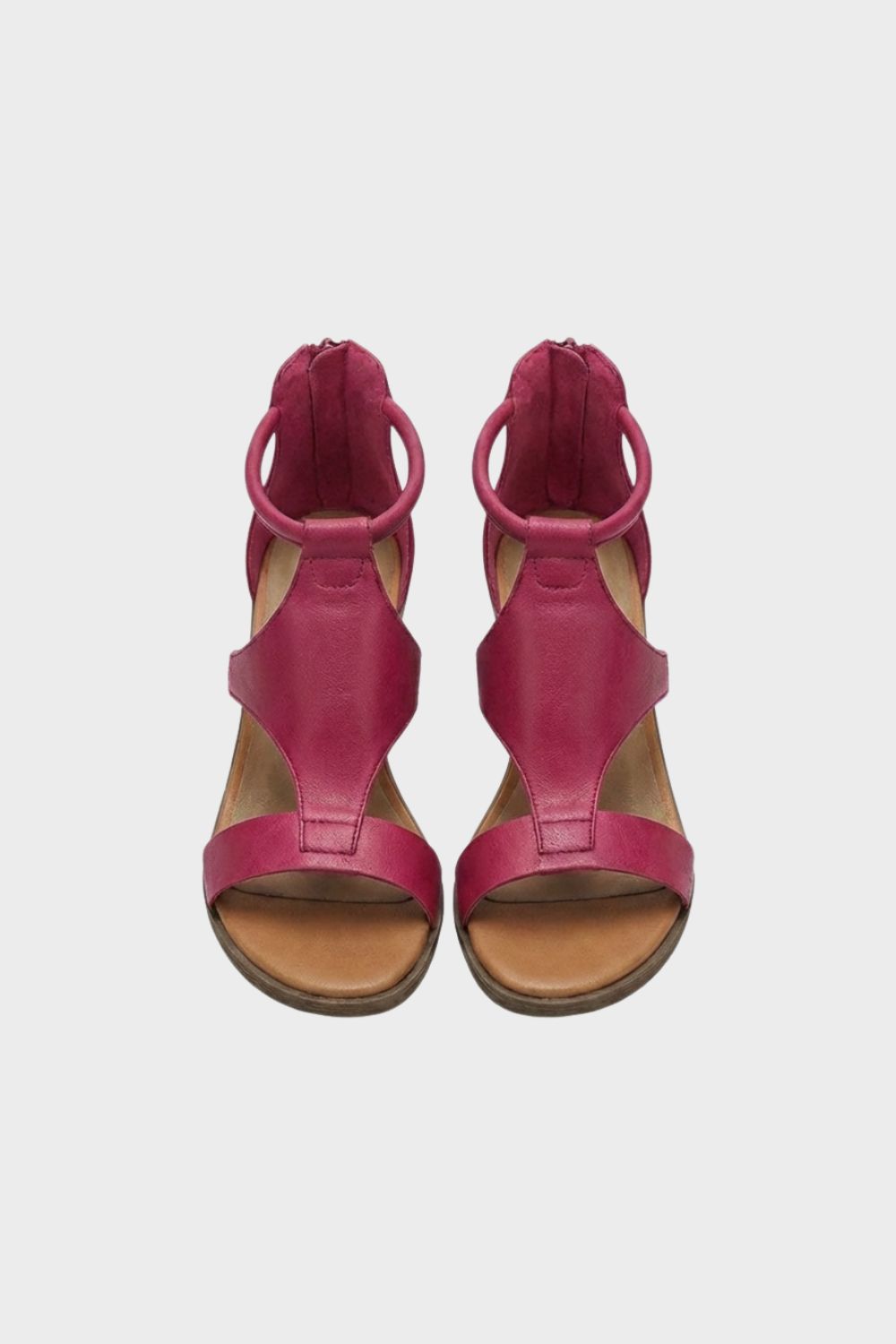 Sandalen Damen mit Knöchelriemen und Blockabsatz