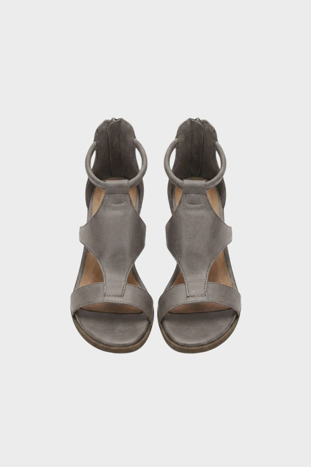 Sandalen Damen mit Knöchelriemen und Blockabsatz